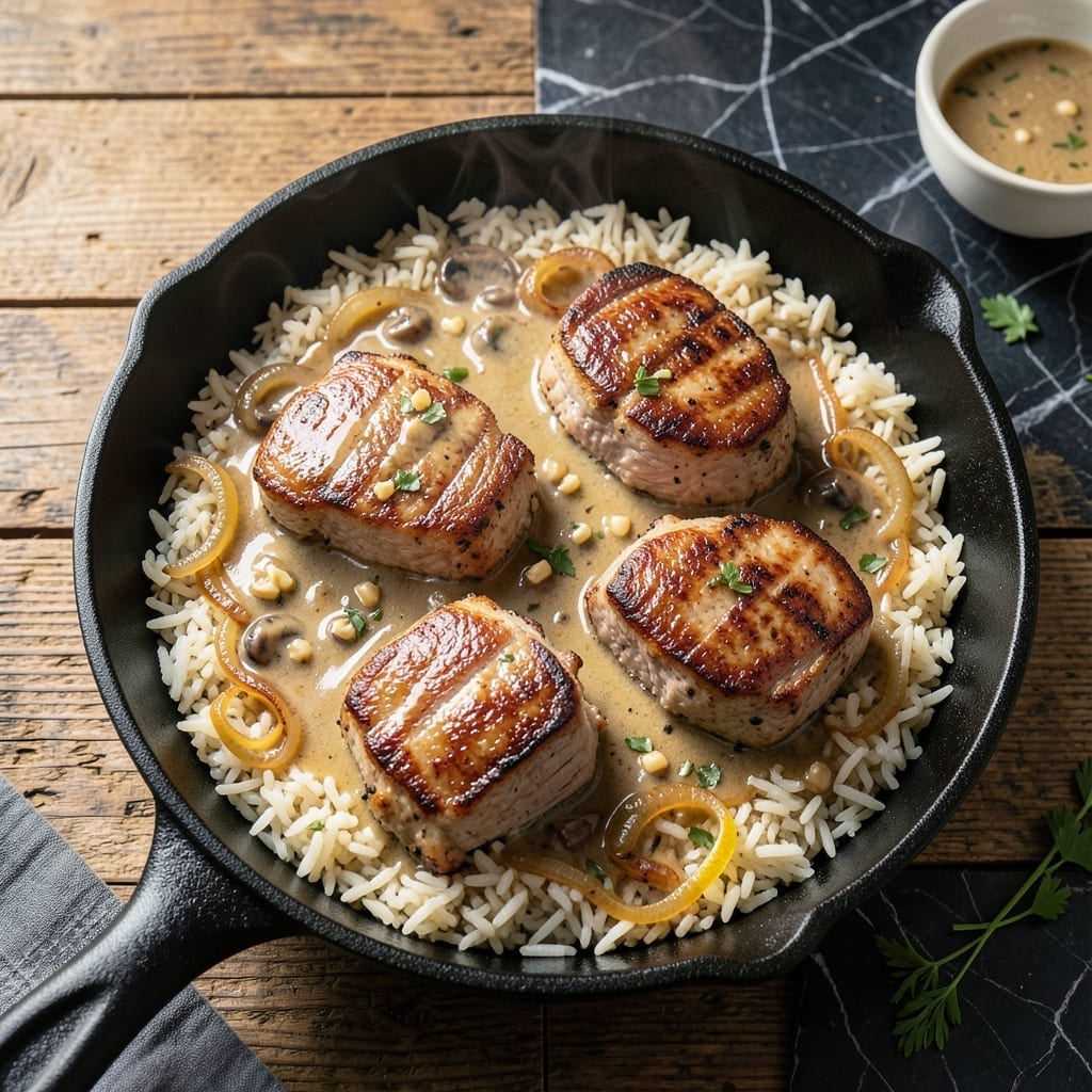 Pork Chop and Rice Casserole Recipe: One-Dish Family Favorite Pork Chop and Rice Casserole Recipe: One-Dish Family Favorite