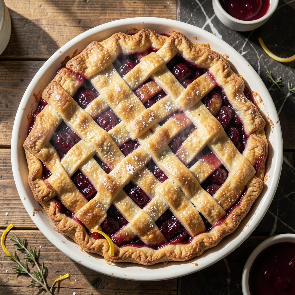 Cherry Pie Recipe Using Cherry Pie Filling: Buttery Crust With Bursting Fruit