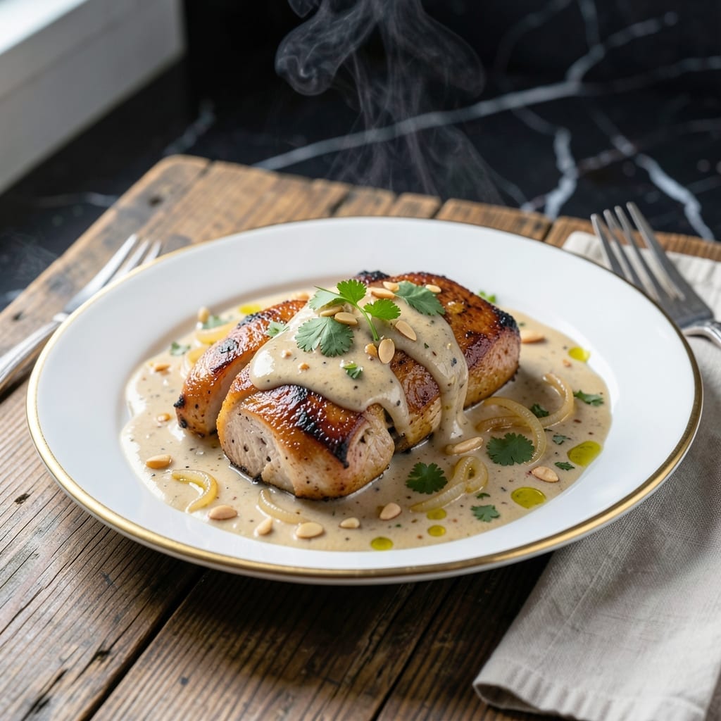 Almond Boneless Chicken Gravy Recipe: Nutty Creaminess With Tender Chicken Almond Boneless Chicken Gravy Recipe: Nutty Creaminess With Tender Chicken