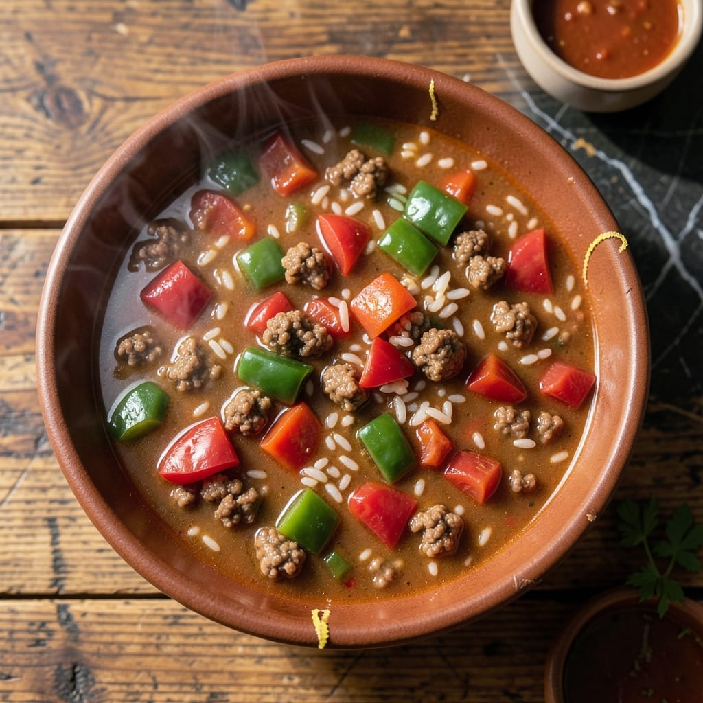 Taste of Home Stuffed Pepper Soup Recipe: Bell Pepper Flavor in Every Spoon Taste of Home Stuffed Pepper Soup Recipe: Bell Pepper Flavor in Every Spoon