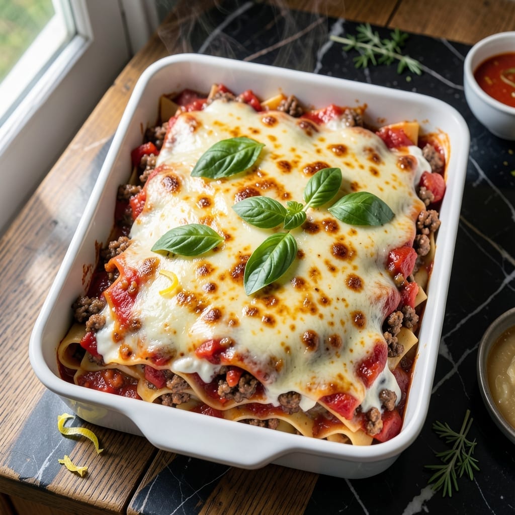 Lasagna Recipe With Oven Ready Noodles: Layered Cheese and Herb Goodness Lasagna Recipe With Oven Ready Noodles: Layered Cheese and Herb Goodness