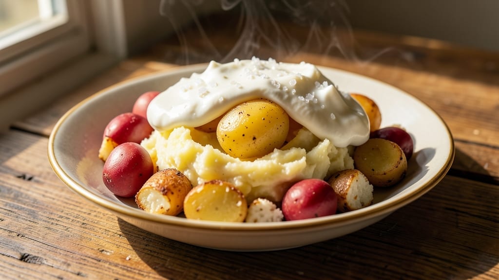 3 Potato Mashed Potatoes Recipe: Triple-Layered Texture Without Lumps 3 Potato Mashed Potatoes Recipe: Triple-Layered Texture Without Lumps