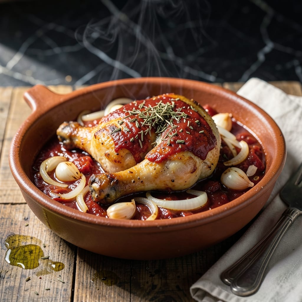 Pollo Jalisco Recipe: Spicy Tomato-Chipoltle Braised Chicken Pollo Jalisco Recipe: Spicy Tomato-Chipoltle Braised Chicken