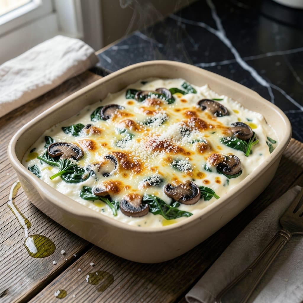 Mellow Mushroom Spinach Dip Recipe: Warm Cheesy Dip With Garlicky Bread