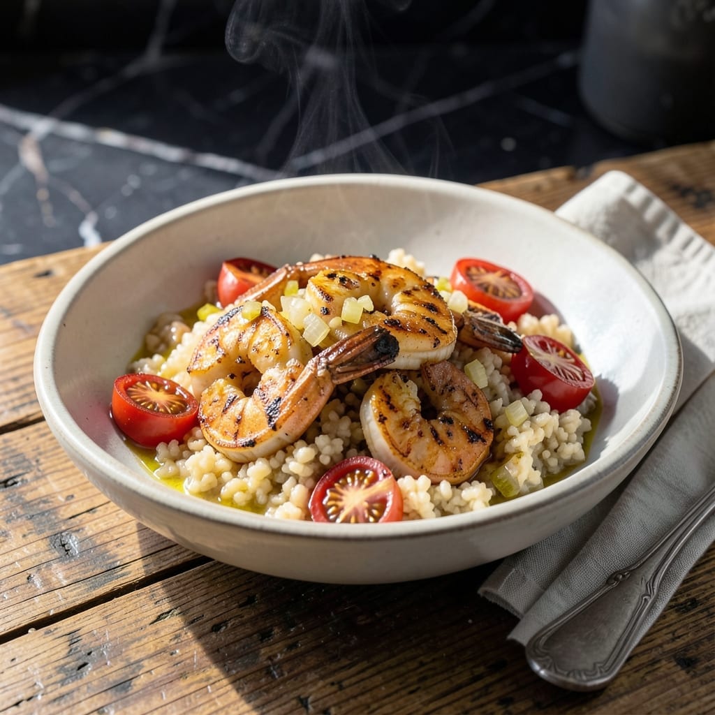 Shrimp and Grits Recipe With Tomatoes: Southern-Style Breakfast in One Skillet Shrimp and Grits Recipe With Tomatoes: Southern-Style Breakfast in One Skillet
