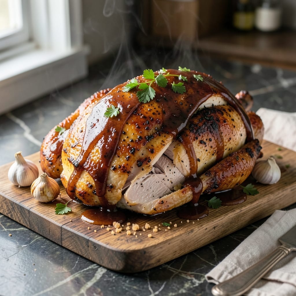 BBQ Turkey Breast Recipe Oven: Smoky Glaze Over Juicy Slices BBQ Turkey Breast Recipe Oven: Smoky Glaze Over Juicy Slices
