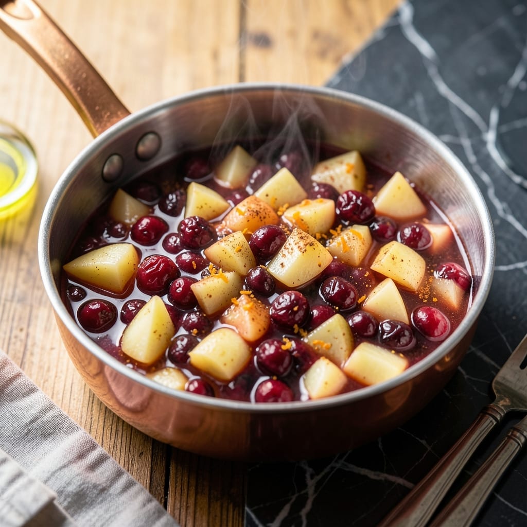 Recipe Apple Cranberry Sauce: Tart-Sweet Holiday Essence in a Jar