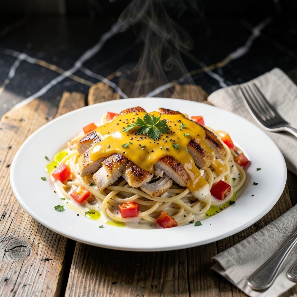 Chicken Spaghetti Recipe Without Rotel: Creamy Cheese Sauce With Peppers Chicken Spaghetti Recipe Without Rotel: Creamy Cheese Sauce With Peppers