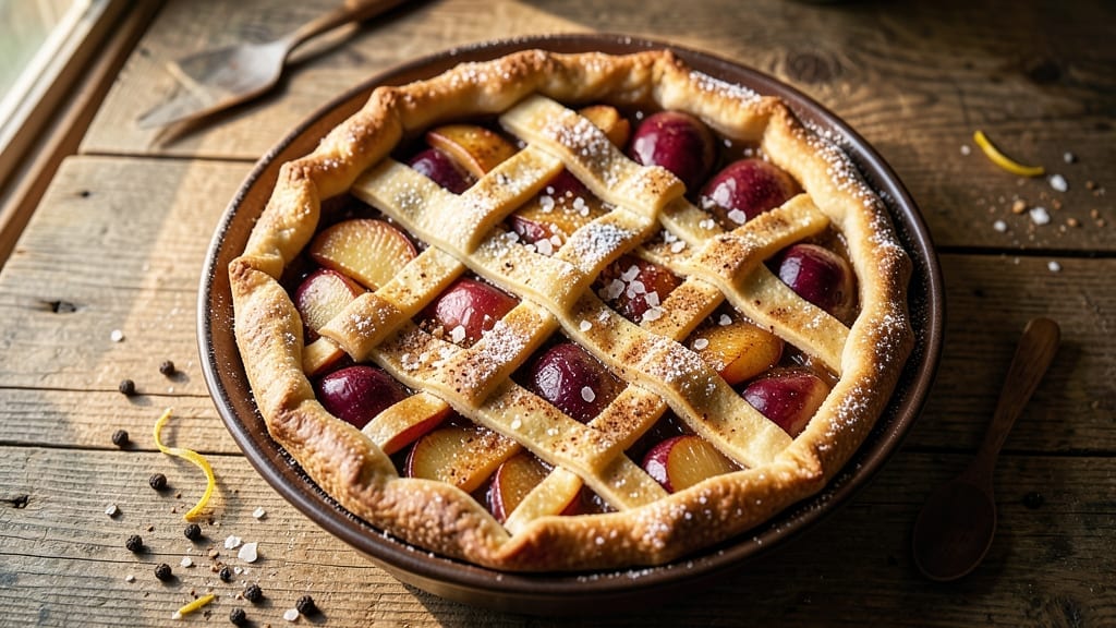 1894 German Apple Pie Recipe: Spiced Crust and Caramelized Fruit Tradition 1894 German Apple Pie Recipe: Spiced Crust and Caramelized Fruit Tradition