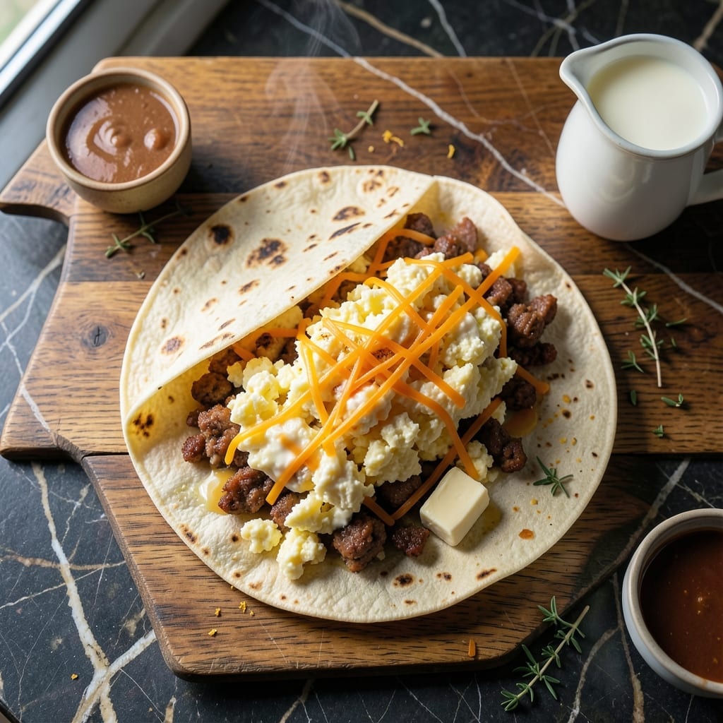 Starbucks Breakfast Burrito Recipe: Egg and Cheese Morning Wrap Starbucks Breakfast Burrito Recipe: Egg and Cheese Morning Wrap