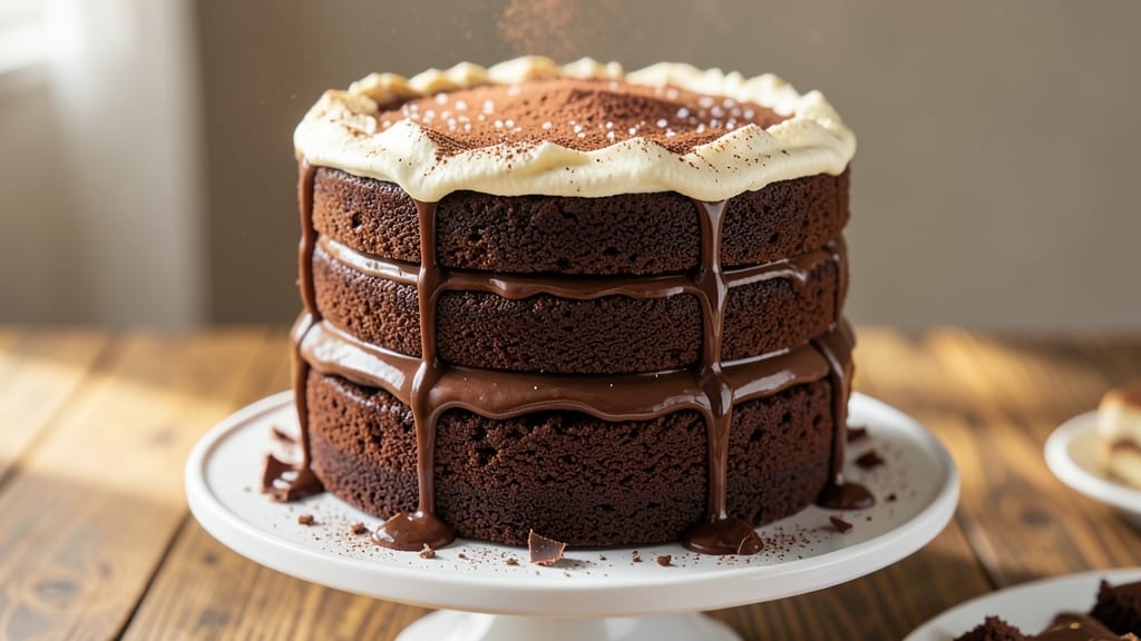 3 Layer 9 Inch Chocolate Cake Recipe: Rich Fudge Layers and Velvety Frosting