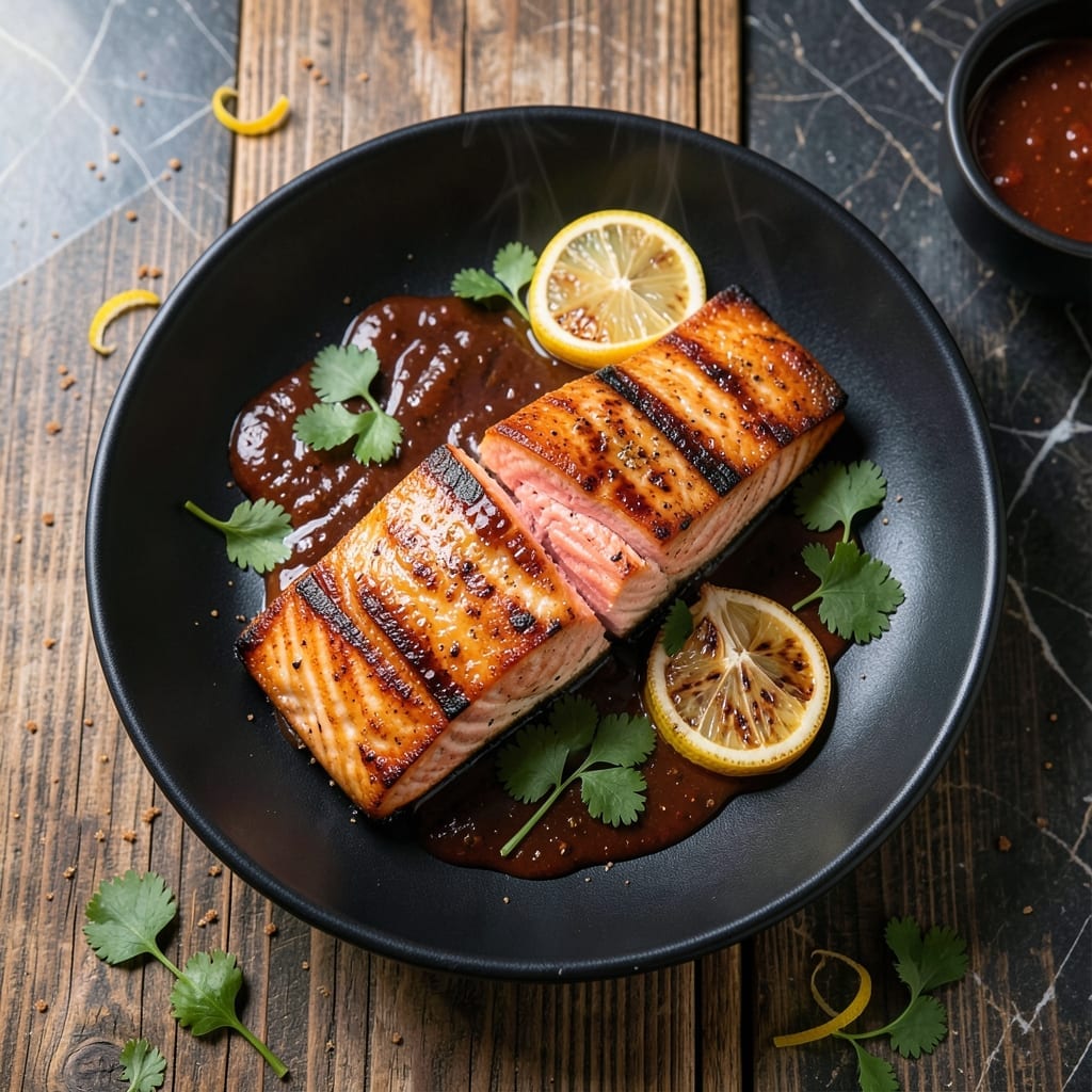 BBQ Salmon Recipe Oven: Smoky Glaze on Flaky Fillets