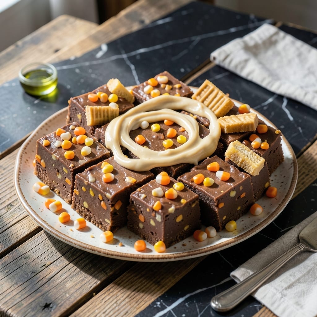 Butterfinger Fudge Recipe Using Candy Corn: Peanut Butter Crunch in Every Square