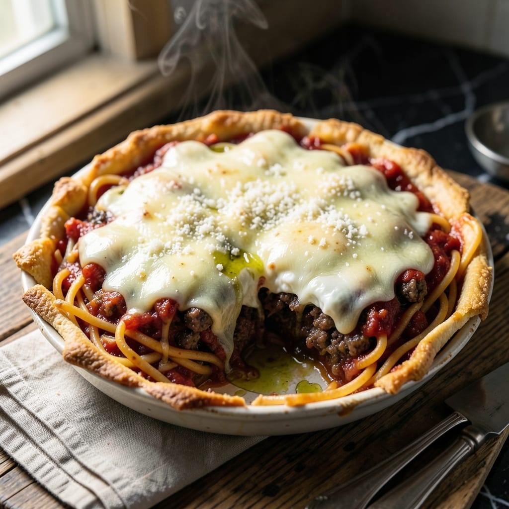 Old Chicago Spaghetti Pie Recipe: Savory Layers With Cheesy Depth
