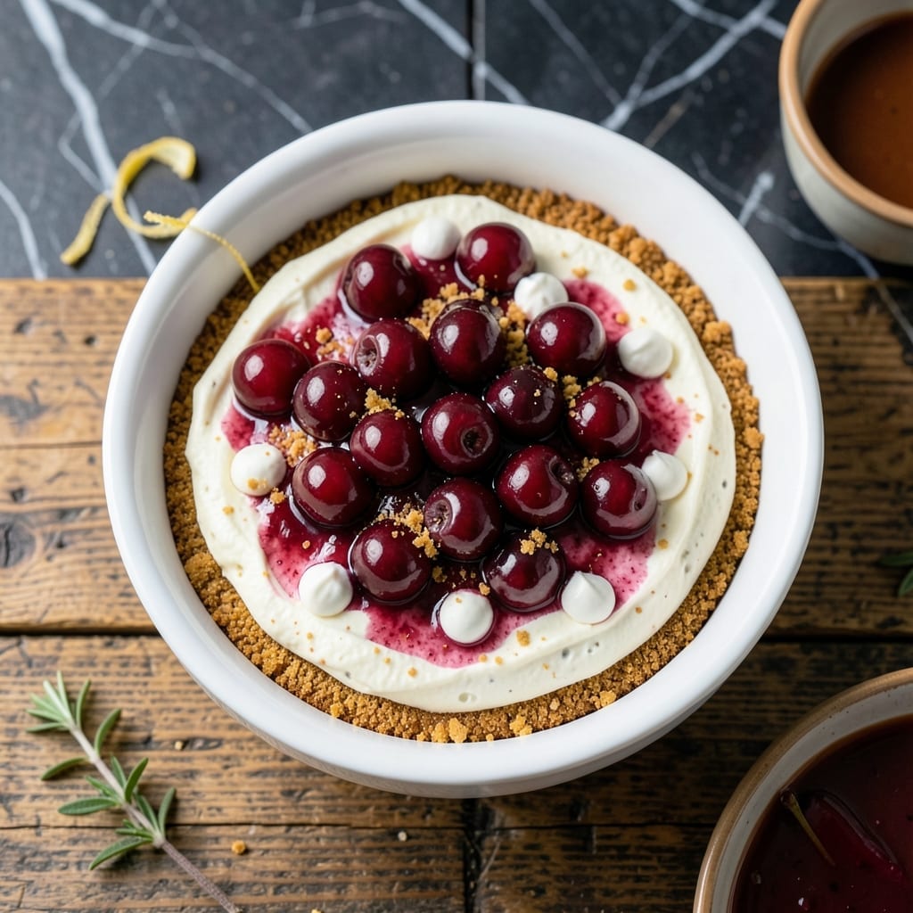 Recipe Cherry Cheesecake: Velvety Slices With Tart Cherry Swirls Recipe Cherry Cheesecake: Velvety Slices With Tart Cherry Swirls