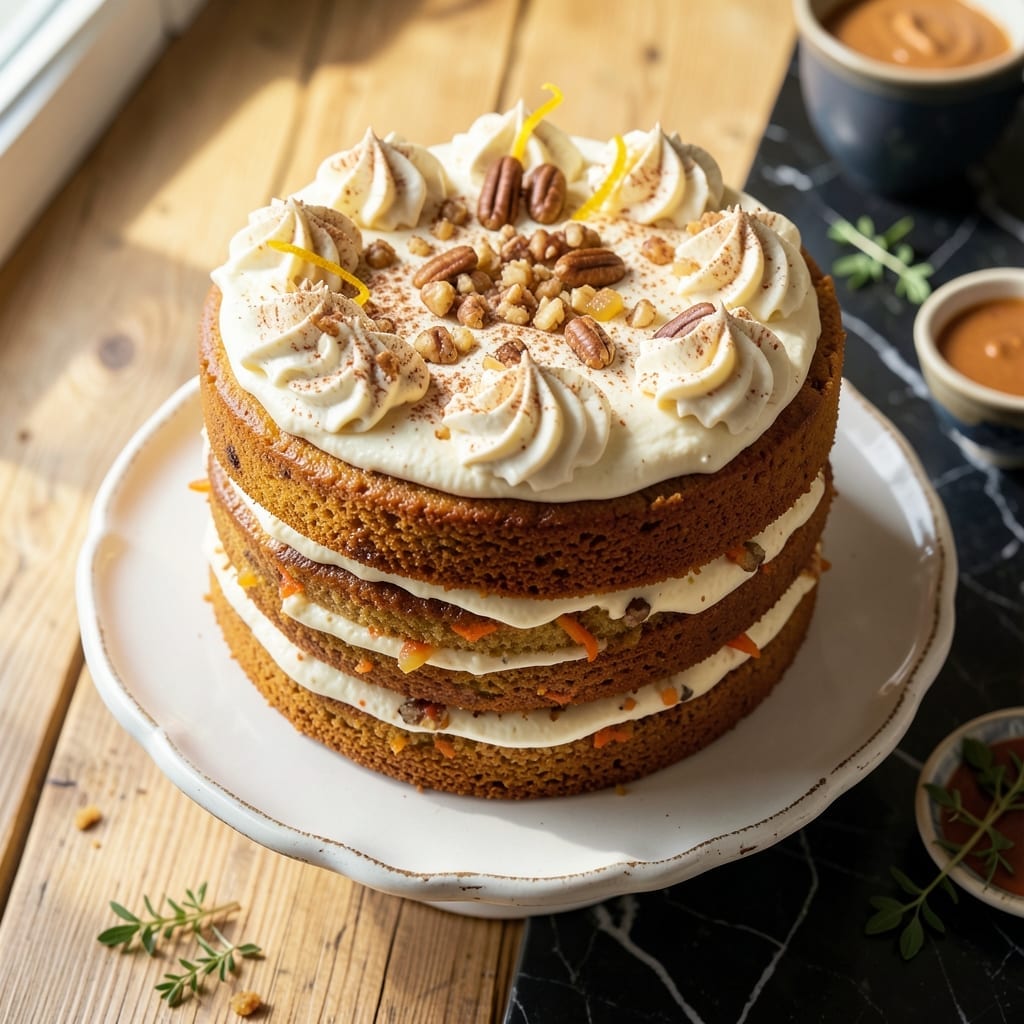 Costco Carrot Cake Recipe: Triple-Layered Moistness With Walnuts Costco Carrot Cake Recipe: Triple-Layered Moistness With Walnuts