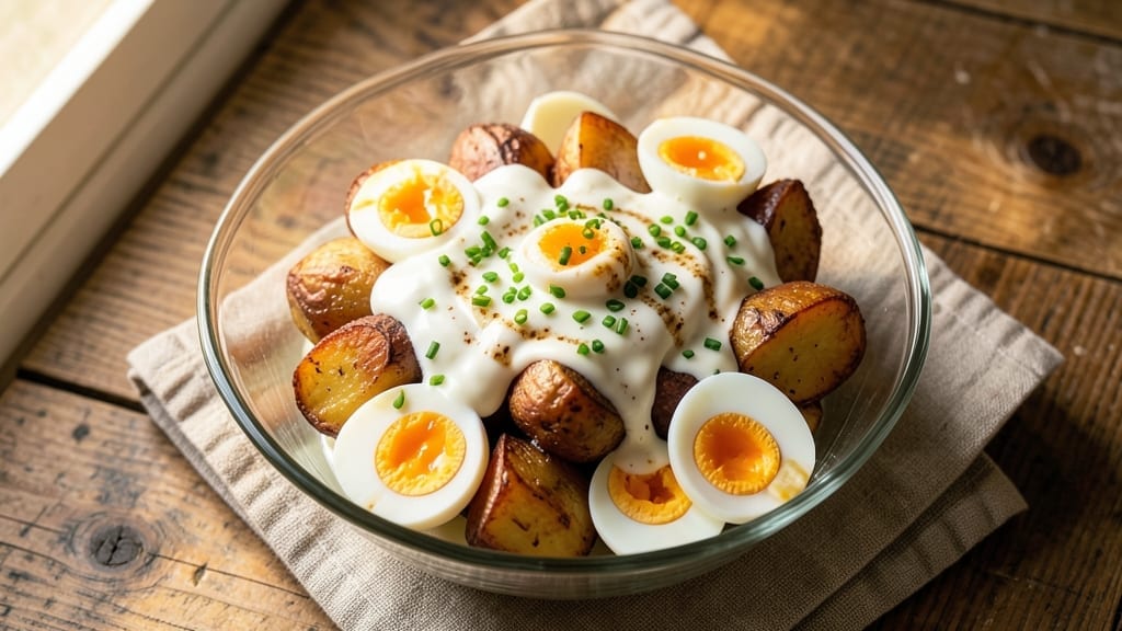 5 Cup Sour Cream Salad Recipe: Ultra-Creamy Potato and Egg Bliss