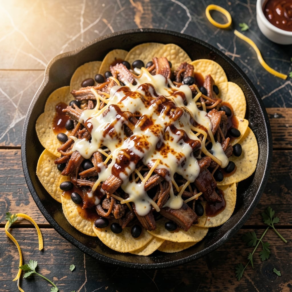 BBQ Nachos Recipe Loaded: Smoky Layers of Cheese and Toppings BBQ Nachos Recipe Loaded: Smoky Layers of Cheese and Toppings