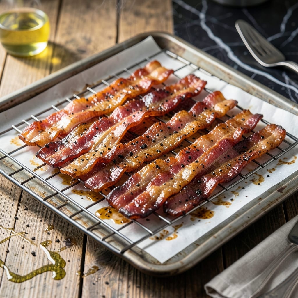 Recipe Bacon in Oven: Evenly Crispy Slices Without the Mess Recipe Bacon in Oven: Evenly Crispy Slices Without the Mess