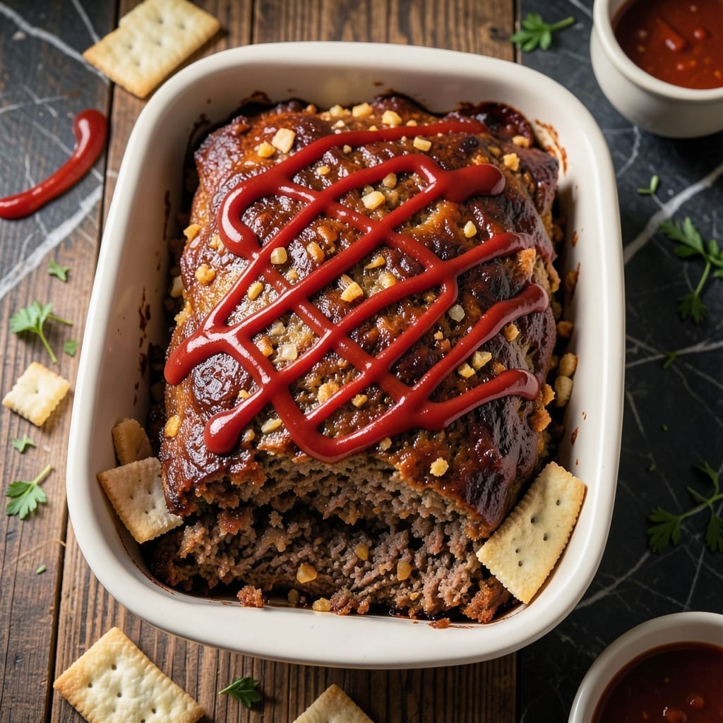 Meatloaf Recipe with Crackers: Crunchy Topping With Classic Comfort Meatloaf Recipe with Crackers: Crunchy Topping With Classic Comfort