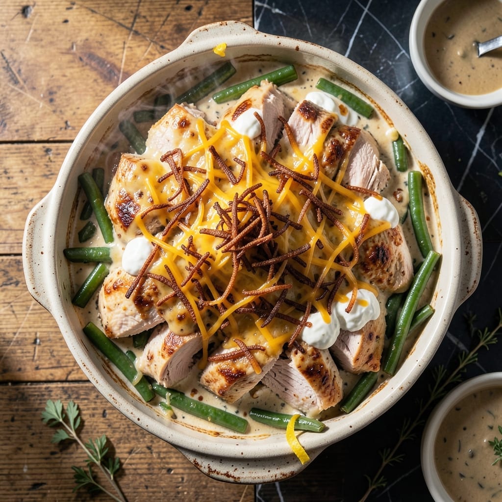Thanksgiving Casserole Recipe Green Beans Turkey