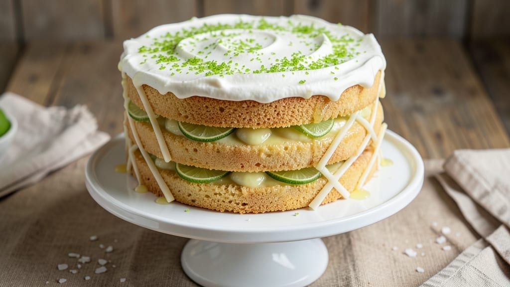 3 Layer Key Lime Cake Recipe: Zesty Lime Curd and Buttery Graham Cracker Crunch 3 Layer Key Lime Cake Recipe: Zesty Lime Curd and Buttery Graham Cracker Crunch