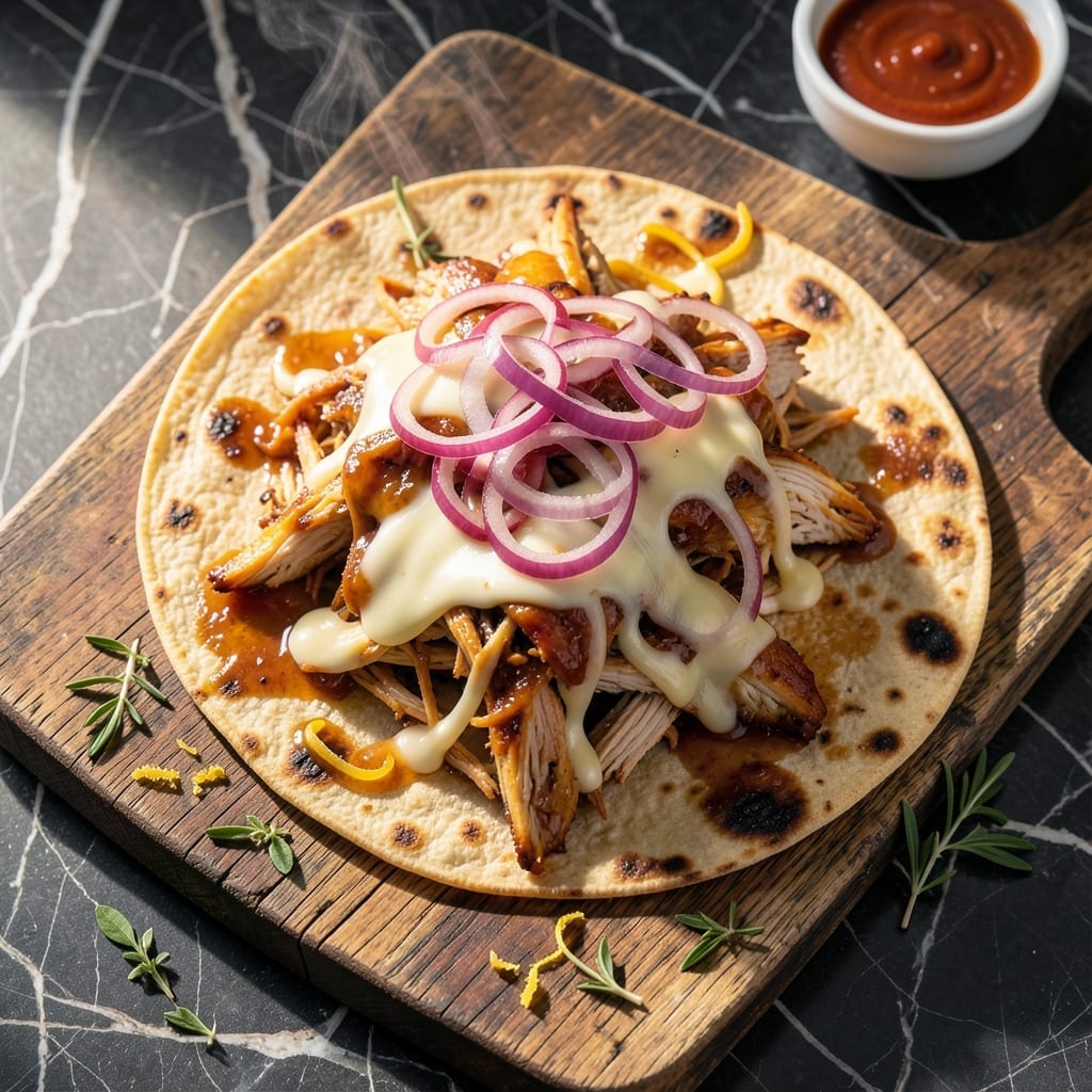 BBQ Quesadilla Recipe Chicken: Smoky Cheese and Charred Tortilla Layers BBQ Quesadilla Recipe Chicken: Smoky Cheese and Charred Tortilla Layers