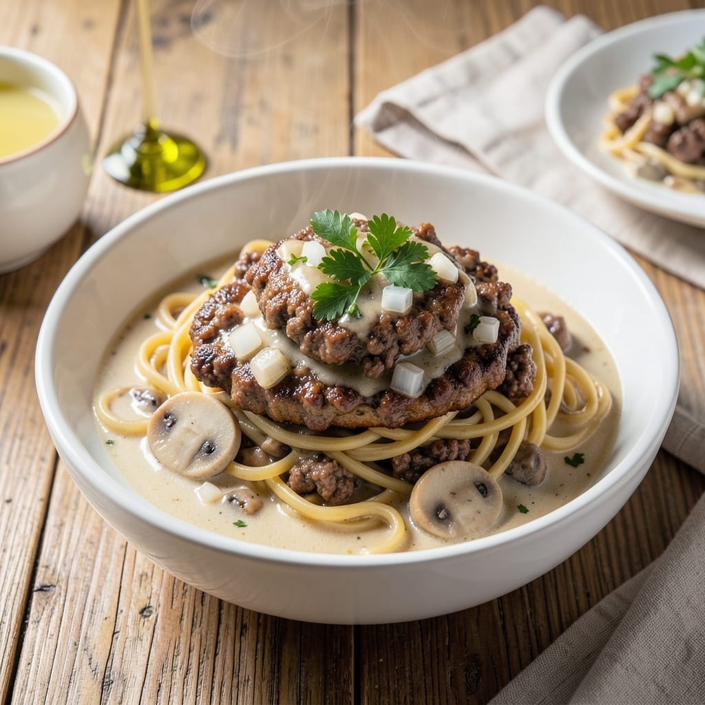 Hamburger Stroganoff Recipe With Cream of Mushroom Soup: One-Pot Weeknight Comfort Hamburger Stroganoff Recipe With Cream of Mushroom Soup: One-Pot Weeknight Comfort
