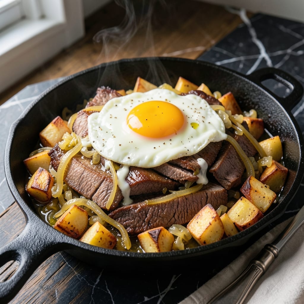Leftover Corned Beef Recipe: Reuben-Style Hash for Brunch Leftover Corned Beef Recipe: Reuben-Style Hash for Brunch