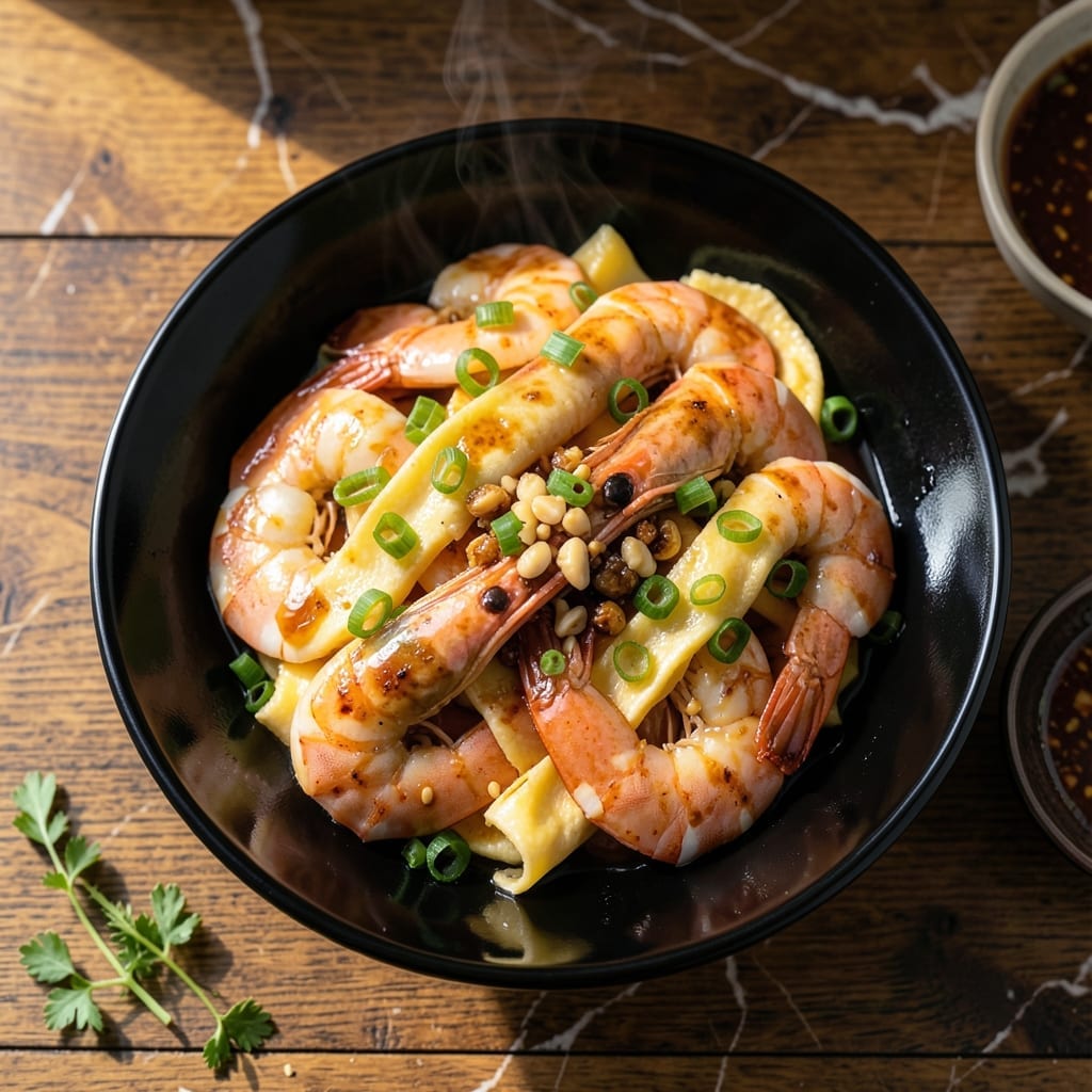 Chinese Shrimp and Egg Recipe: Wok-Seared Velvety Scramble Chinese Shrimp and Egg Recipe: Wok-Seared Velvety Scramble