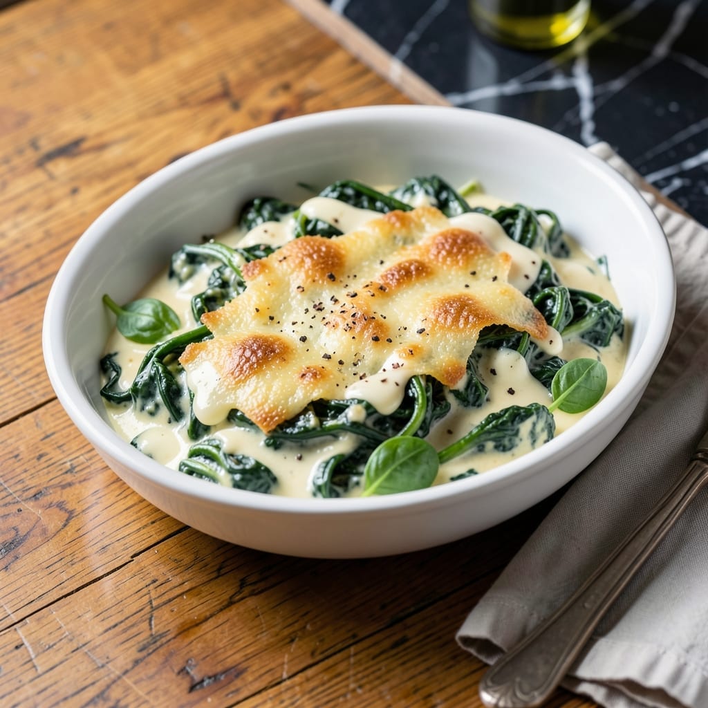 Fleming's Creamed Spinach Recipe: Rich Parmesan Velouté Sauce