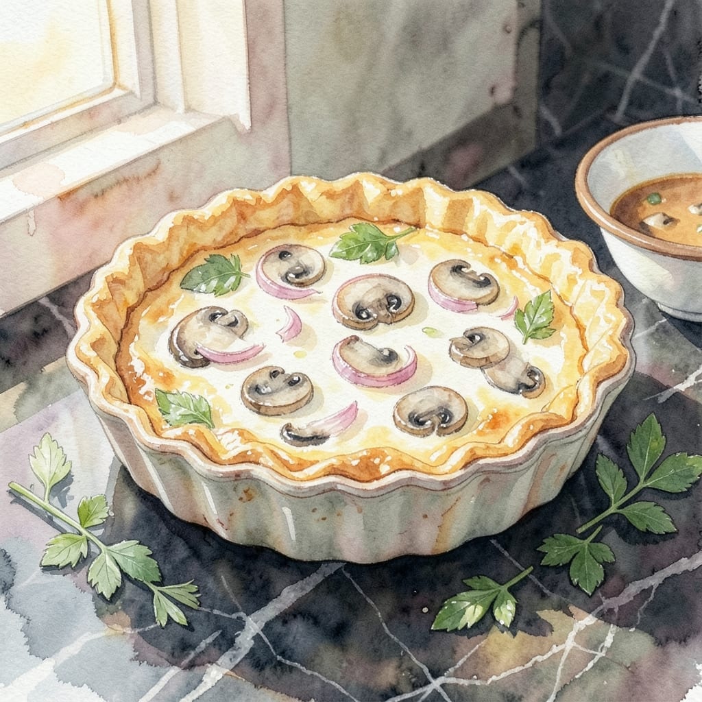 Recipe Mushroom Quiche: Flaky Crust With Earthy Richness Recipe Mushroom Quiche: Flaky Crust With Earthy Richness