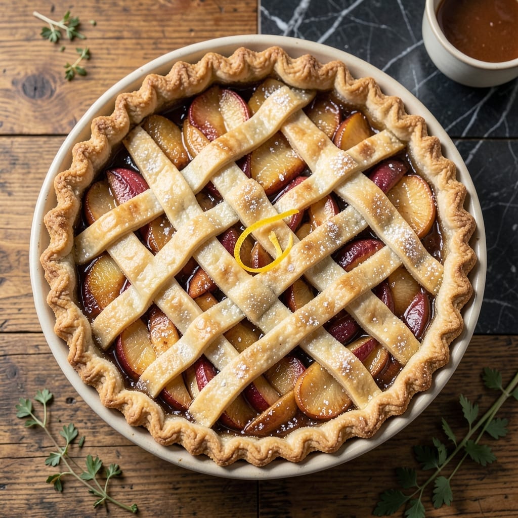 Apple Pie Recipe From Scratch: Buttery Lattice Over Spiced Filling