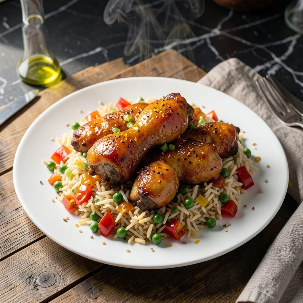 Orange Chicken and Fried Rice Recipe: Sweet and Savory Takeout Classic