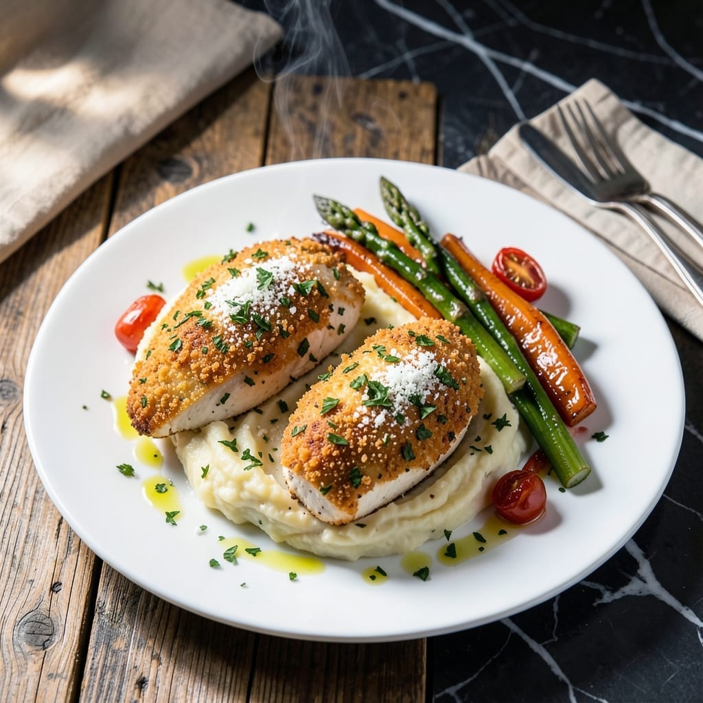 Parmesan Herb Crusted Chicken Recipe Cheesecake Factory: Copycat Crispy Perfection Baked at Home