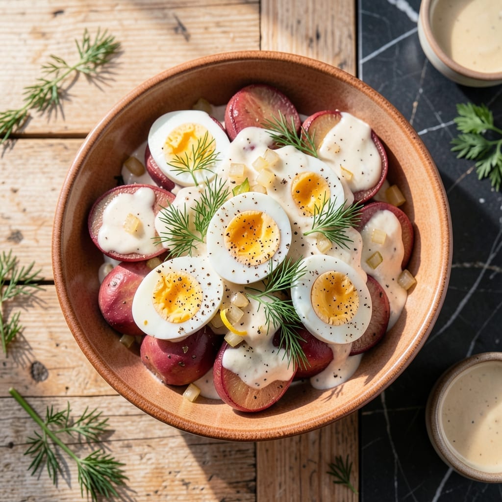 Red Potato Salad Recipe With Egg: Creamy Dill-Infused Picnic Classic Red Potato Salad Recipe With Egg: Creamy Dill-Infused Picnic Classic