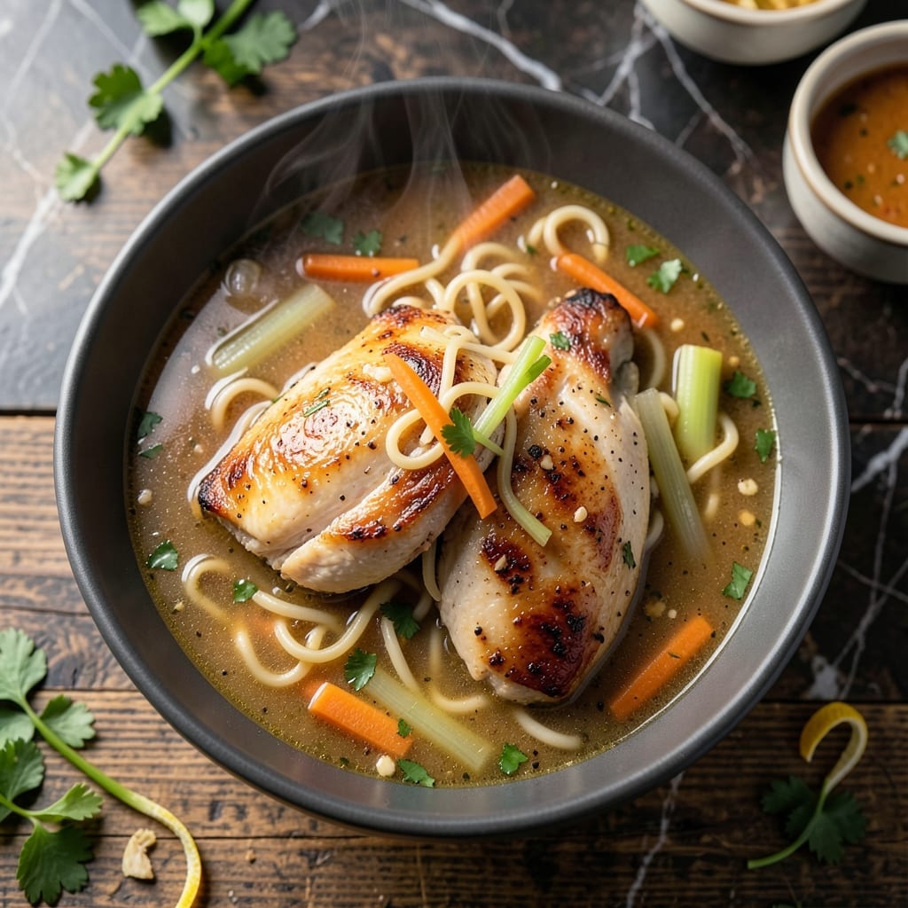 Costco Chicken Noodle Soup Recipe: Savory Broth With Tender Chicken and Egg Noodles Costco Chicken Noodle Soup Recipe: Savory Broth With Tender Chicken and Egg Noodles