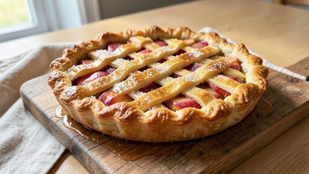 12-Inch Apple Pie Recipe: Flaky Lattice Crust Over Spiced Filling 12-Inch Apple Pie Recipe: Flaky Lattice Crust Over Spiced Filling