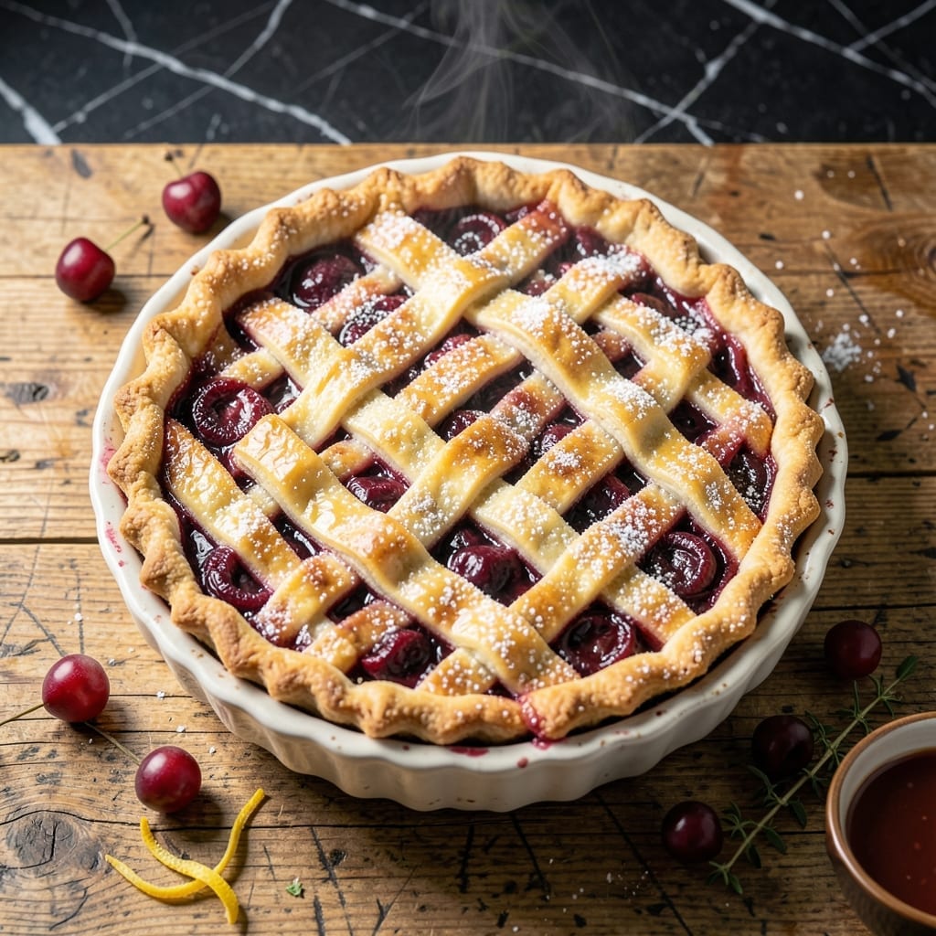 Sour Cherry Pie Recipe Using Frozen Cherries: Tart-Sweet Filling in Flaky Crust