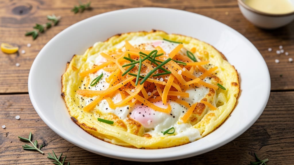 4 Egg Omelette Recipe: Fluffy Cloud With Cheese-Melted Perfection