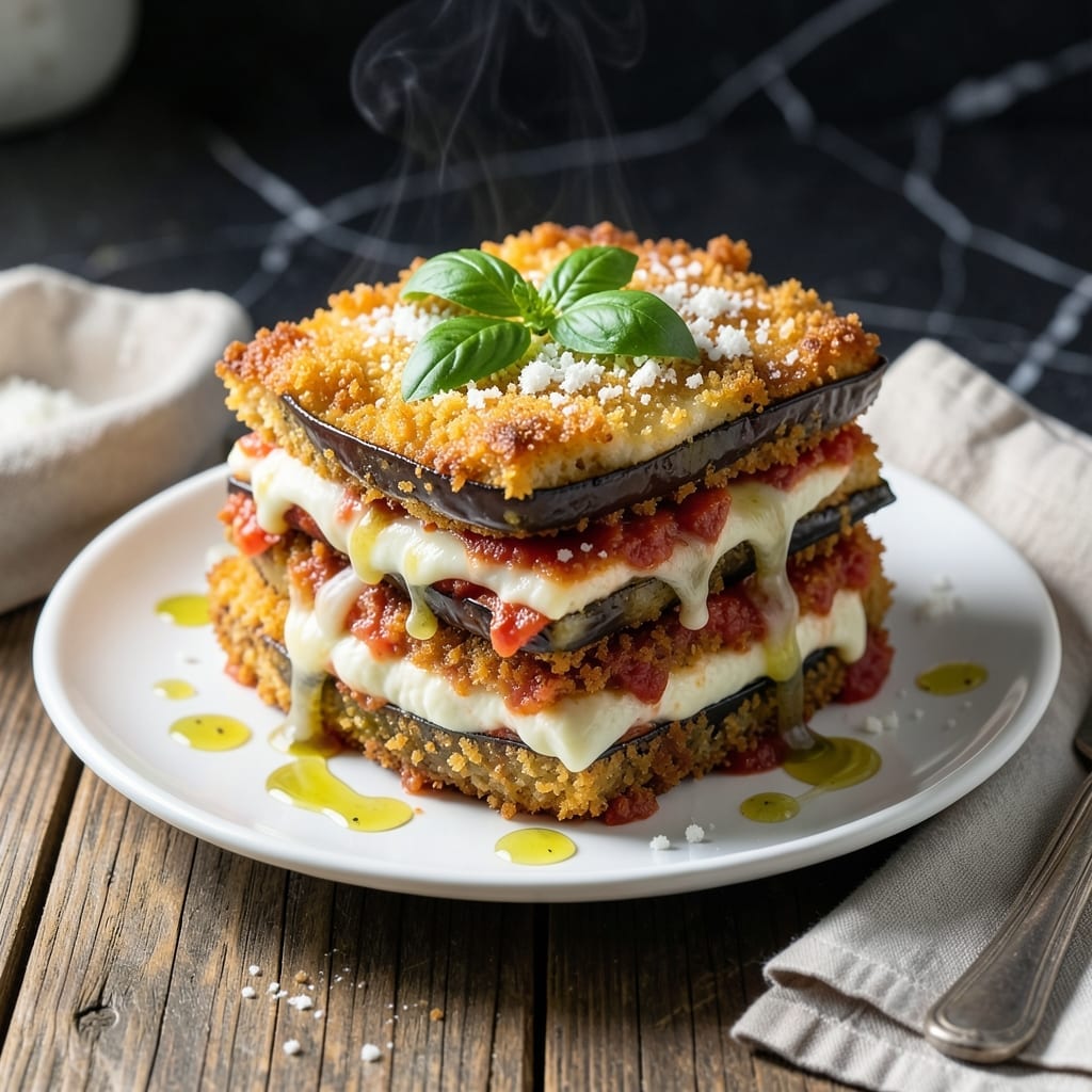 Eggplant Parmesan Recipe No Eggs: Crispy Baked Layers Without the Batter