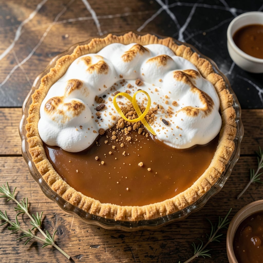 Caramel Cream Pie Recipe With Marshmallow Fluff: Fluffy Cloud Topping Meets Gooey Caramel Caramel Cream Pie Recipe With Marshmallow Fluff: Fluffy Cloud Topping Meets Gooey Caramel