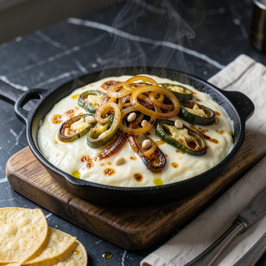 Oaxaca Cheese Dip Recipe: Melty Stringy Goodness With a Kick