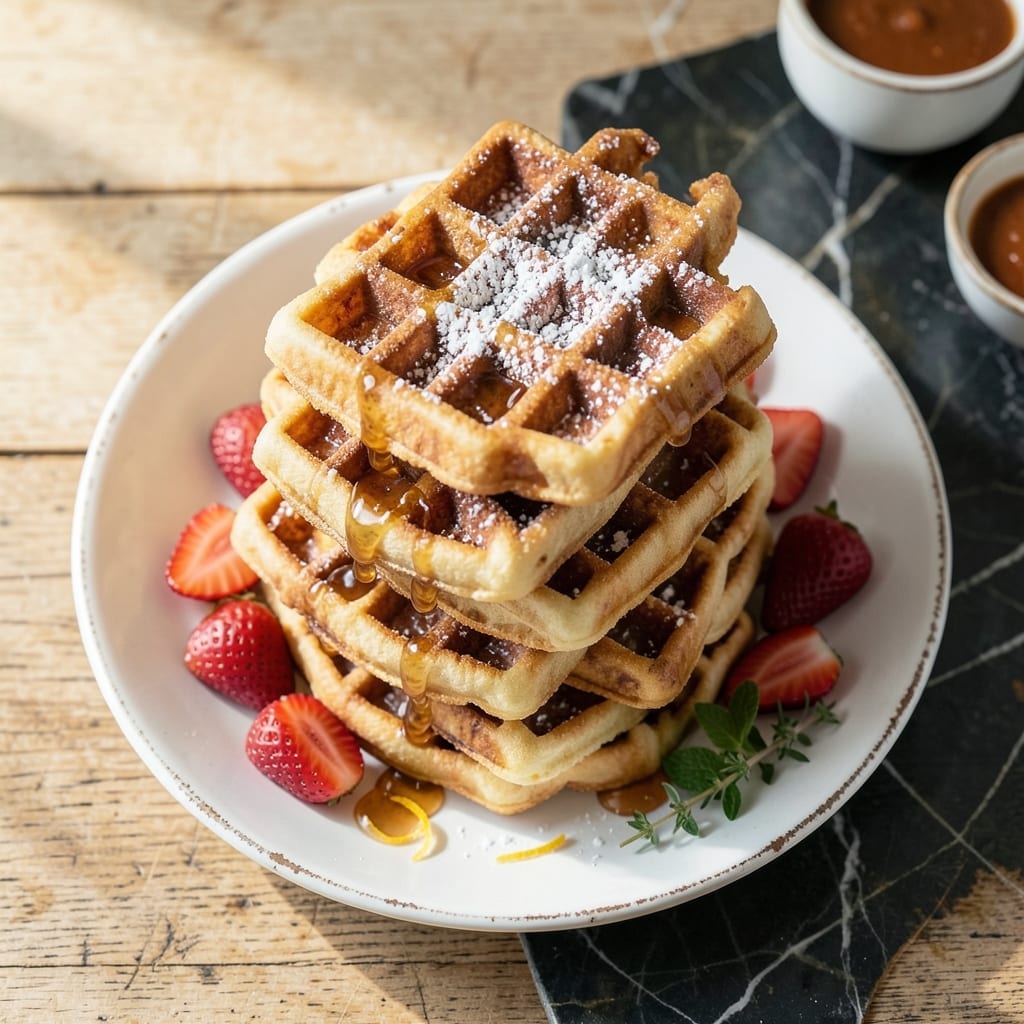 Waffle Recipe Without Baking Powder: Fluffy Texture With Whipped Egg Whites Waffle Recipe Without Baking Powder: Fluffy Texture With Whipped Egg Whites