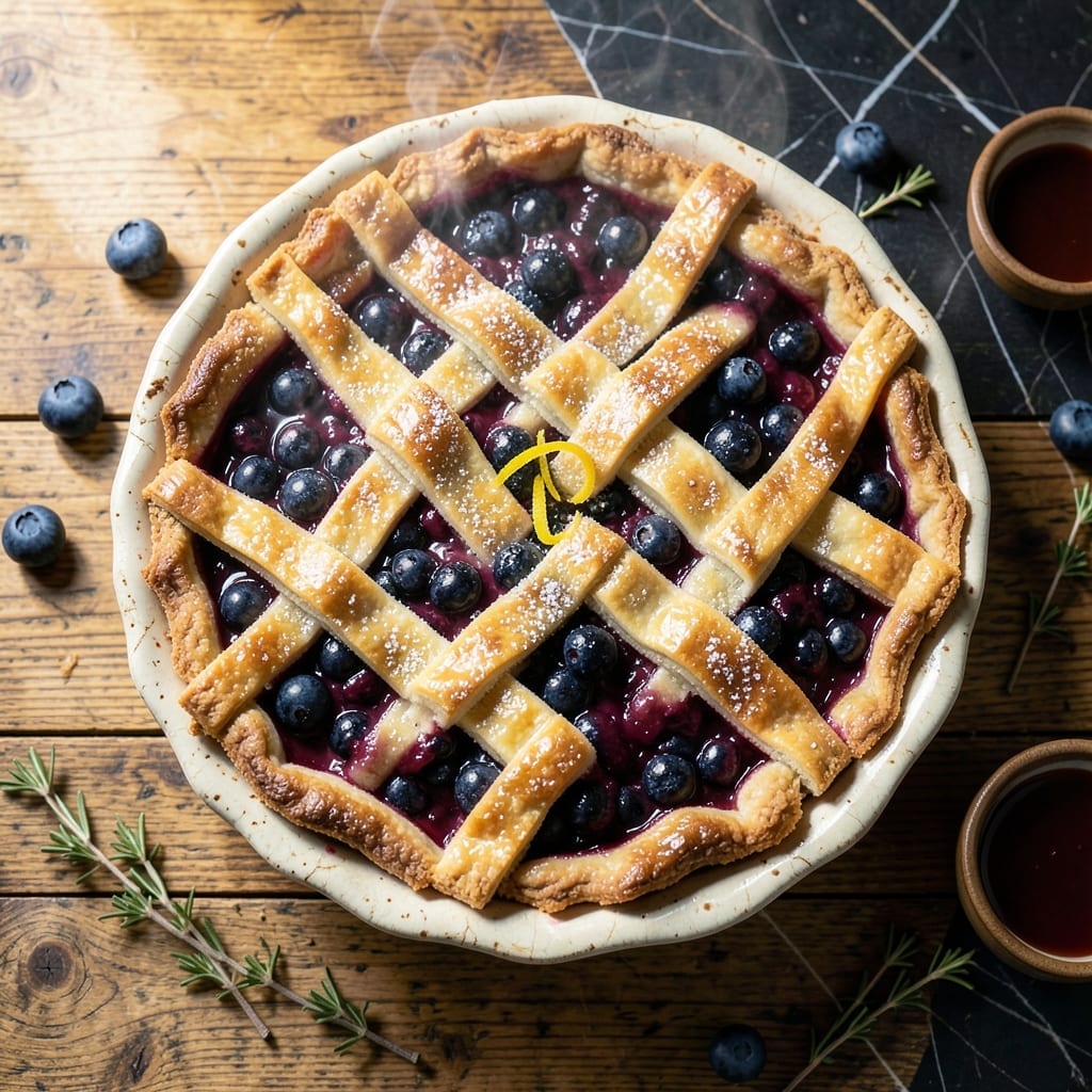Geoffrey Zakarian's Blueberry Pie Recipe: Buttery Crust with Bursting Berries