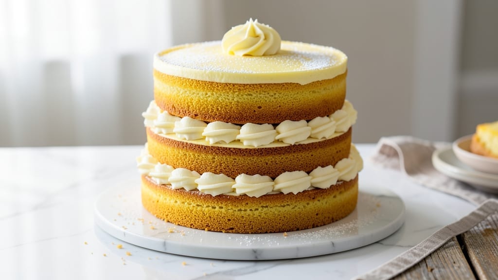 3 Layer 9 Inch Yellow Cake Recipe: Vanilla Buttercream Heaven in Three Layers 3 Layer 9 Inch Yellow Cake Recipe: Vanilla Buttercream Heaven in Three Layers