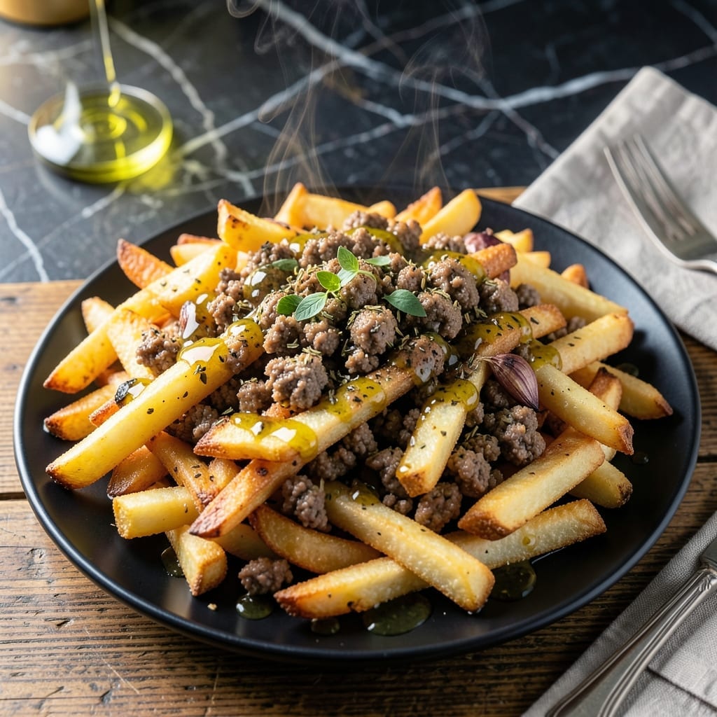 Gyro Fries Recipe: Loaded With Tzatziki and Spiced Lamb Gyro Fries Recipe: Loaded With Tzatziki and Spiced Lamb