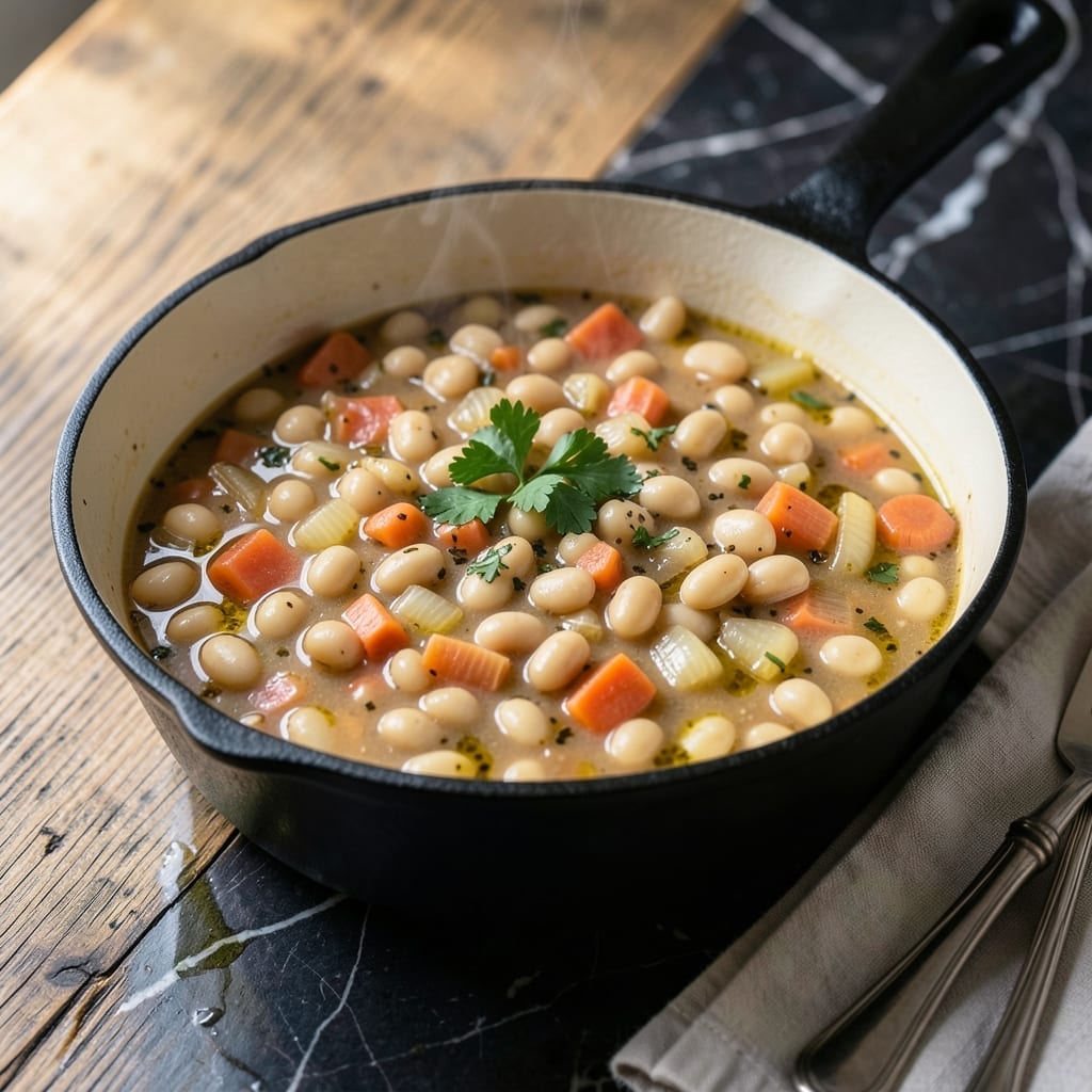 Recipe With Great Northern Beans: Rustic White Bean Stew With Herbs Recipe With Great Northern Beans: Rustic White Bean Stew With Herbs