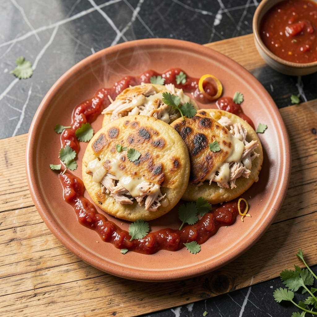 Chicken Pupusa Recipe: Salvadoran Cheese and Chicken Delight Chicken Pupusa Recipe: Salvadoran Cheese and Chicken Delight
