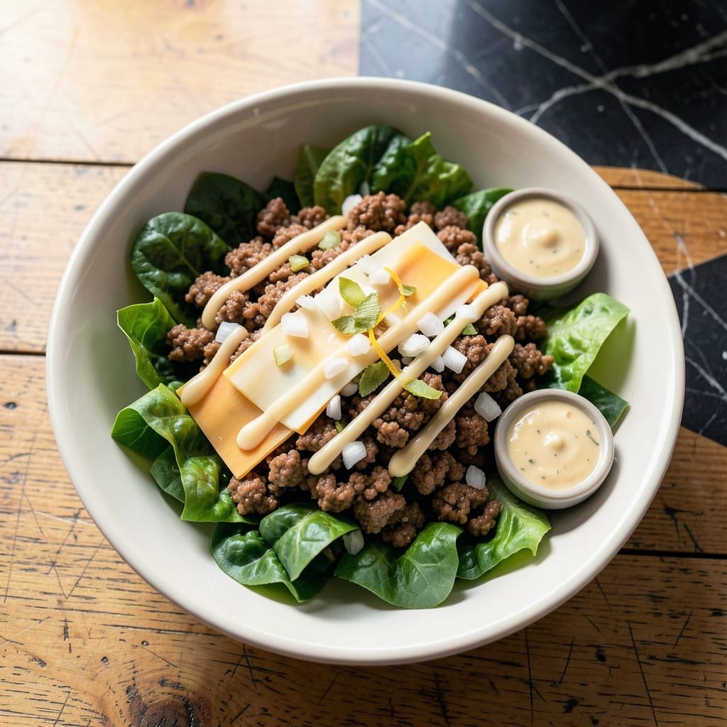 Big Mac Salad Recipe Healthy: Deconstructed Fast Food With Fresh Crunch Big Mac Salad Recipe Healthy: Deconstructed Fast Food With Fresh Crunch